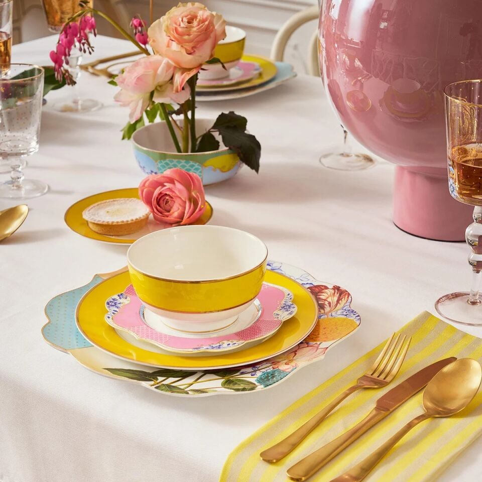 Royal Pasta Tabağı Pembe - 17cm