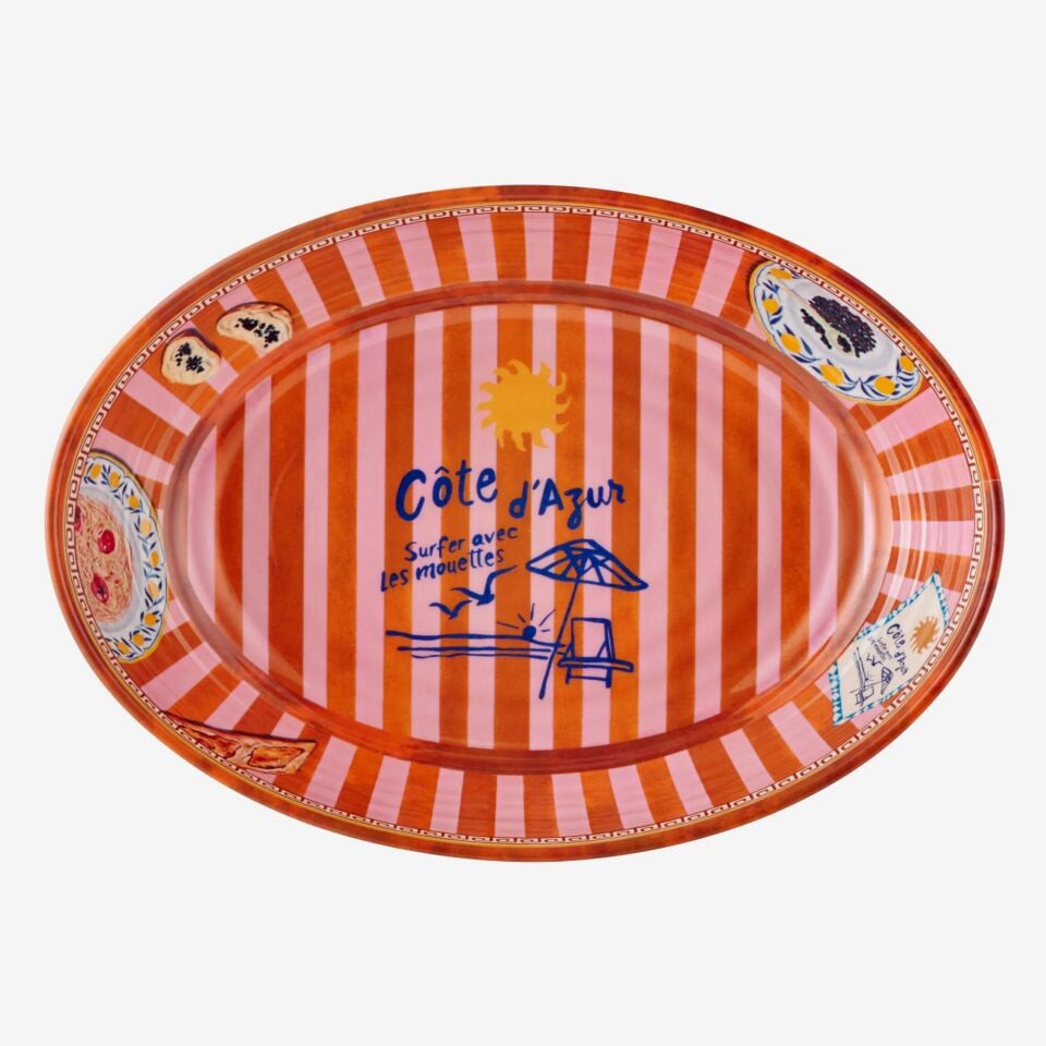 Cote D'Azur Oval Servis Kasesi 33cm