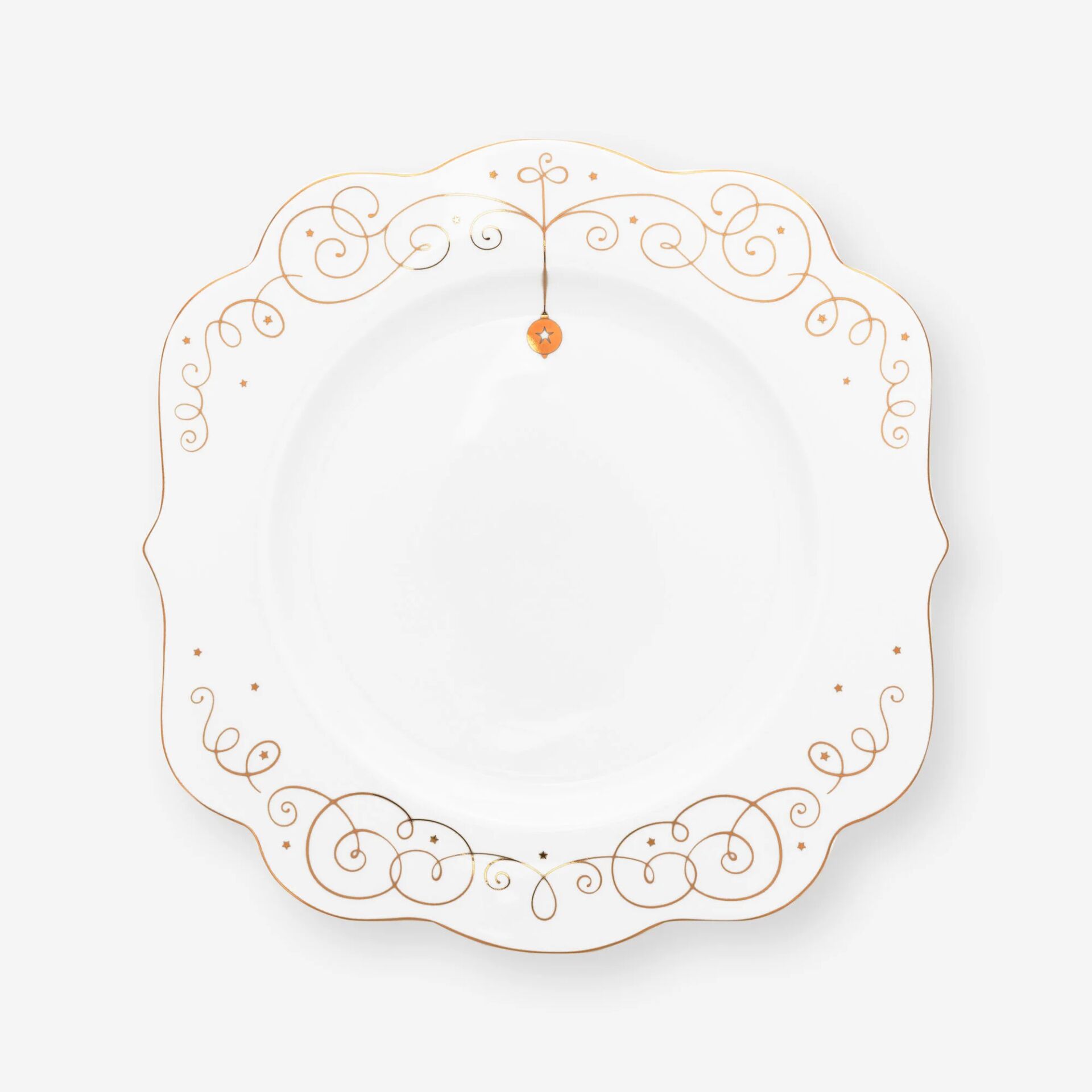 Royal Altın / Beyaz Yemek Tabağı Altın/Beyaz - 28cm