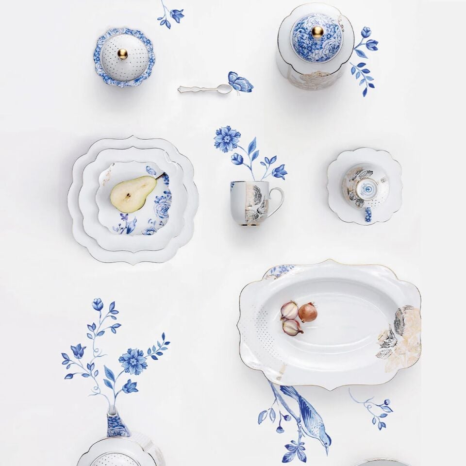 Royal Beyaz Oval Servis Tabağı