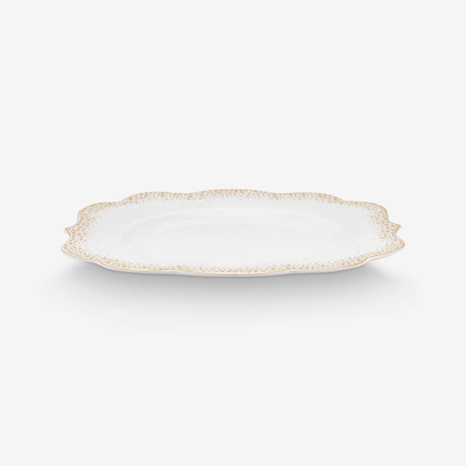 Royal Altın / Beyaz  Kahvaltı Tabağı
