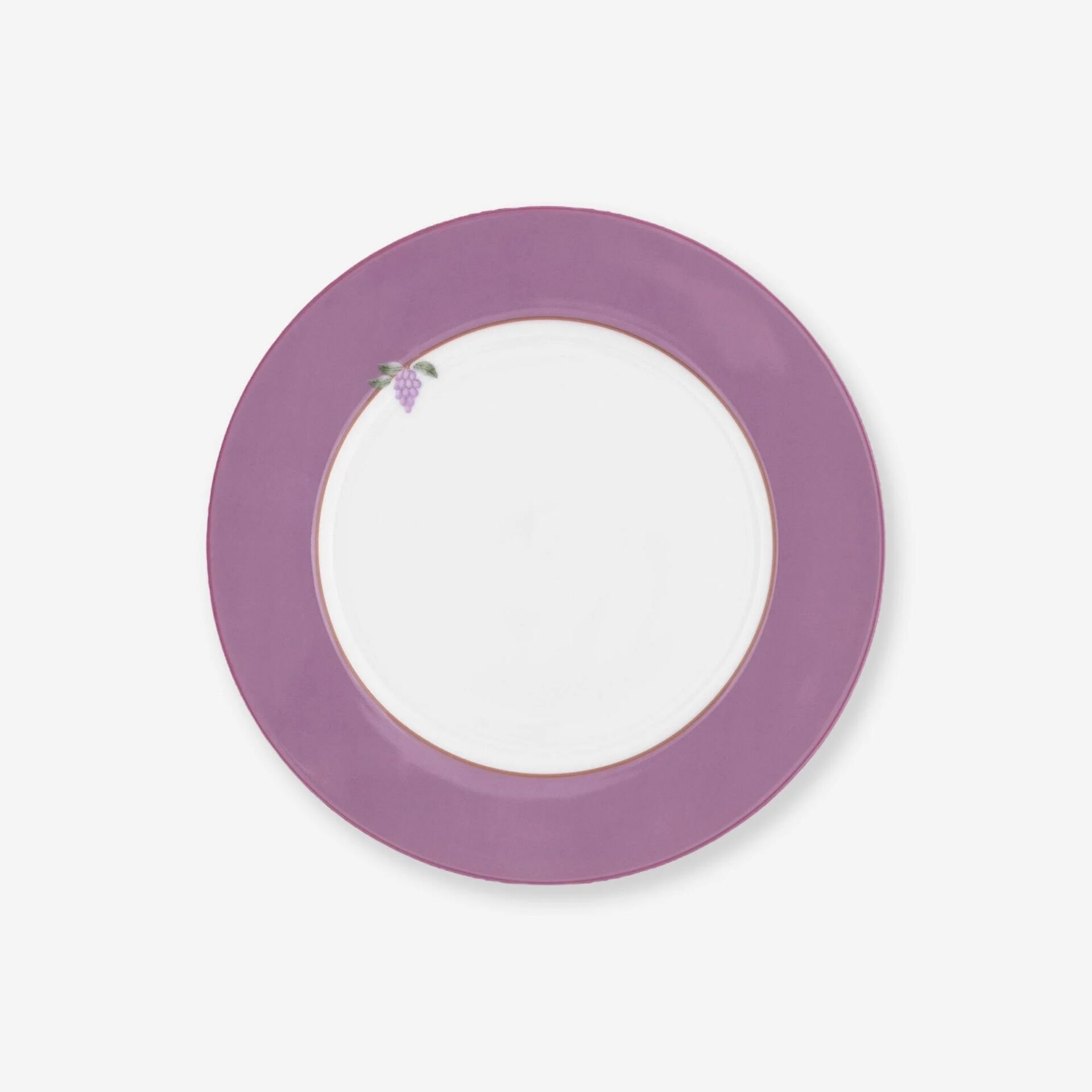 Lily & Lotus Çiçekli Kahvaltı Tabağı Mor - 21cm