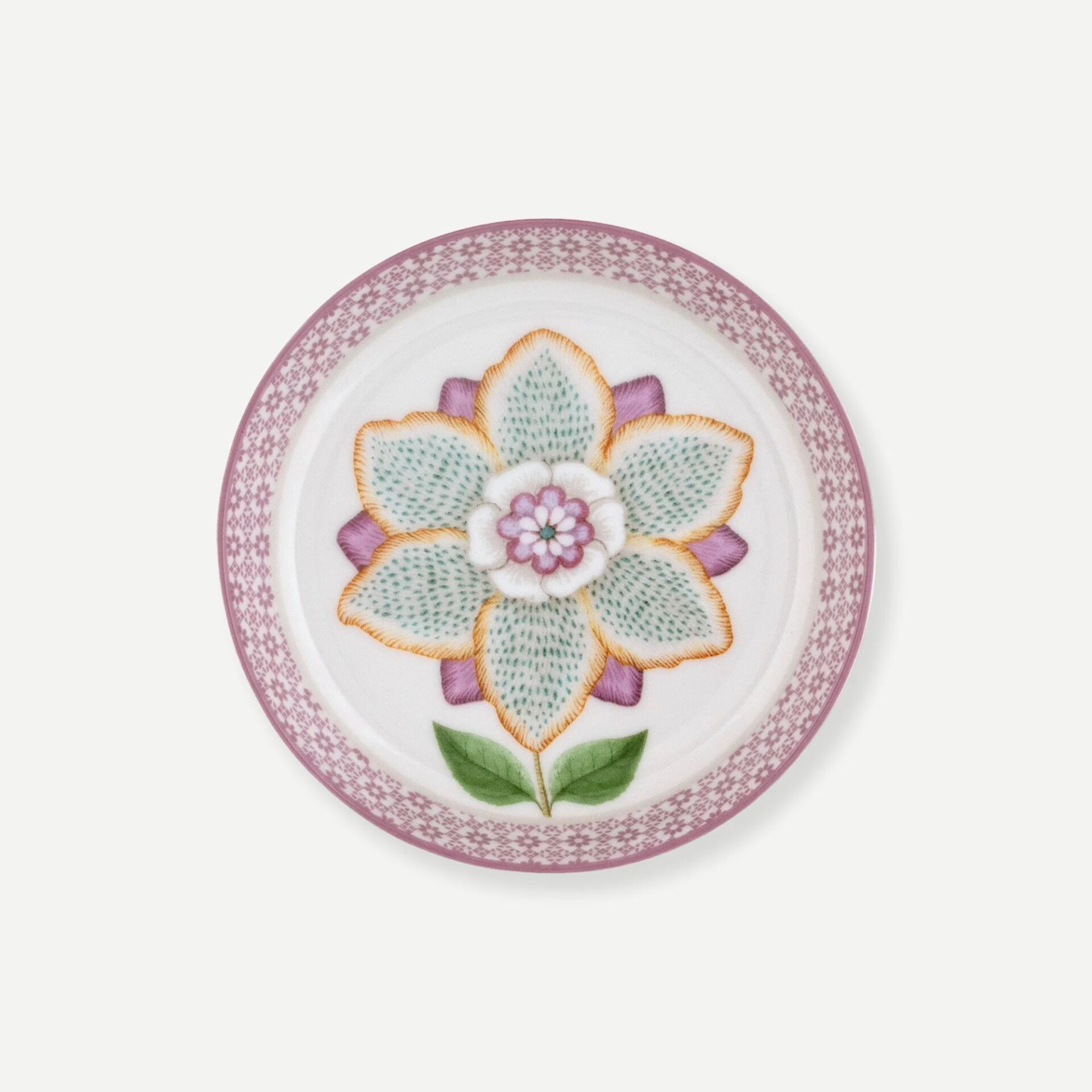 Lily & Lotus Çay Tabağı Beyaz - 9cm