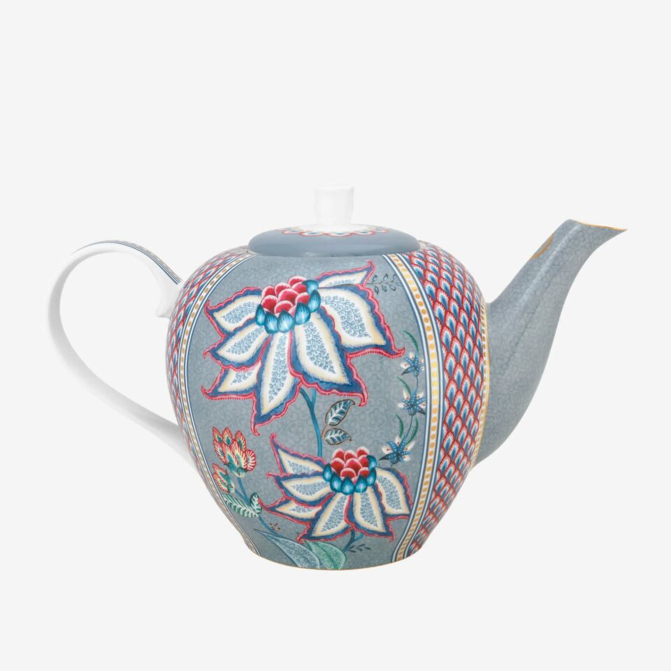 Flower Festival Demlik Mavi - 1600ml