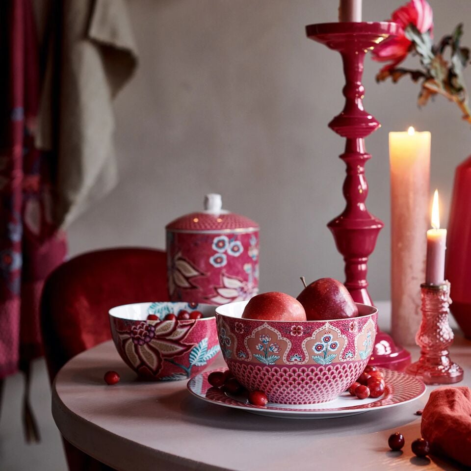 Flower Festival Kase Kırmızı - 15cm