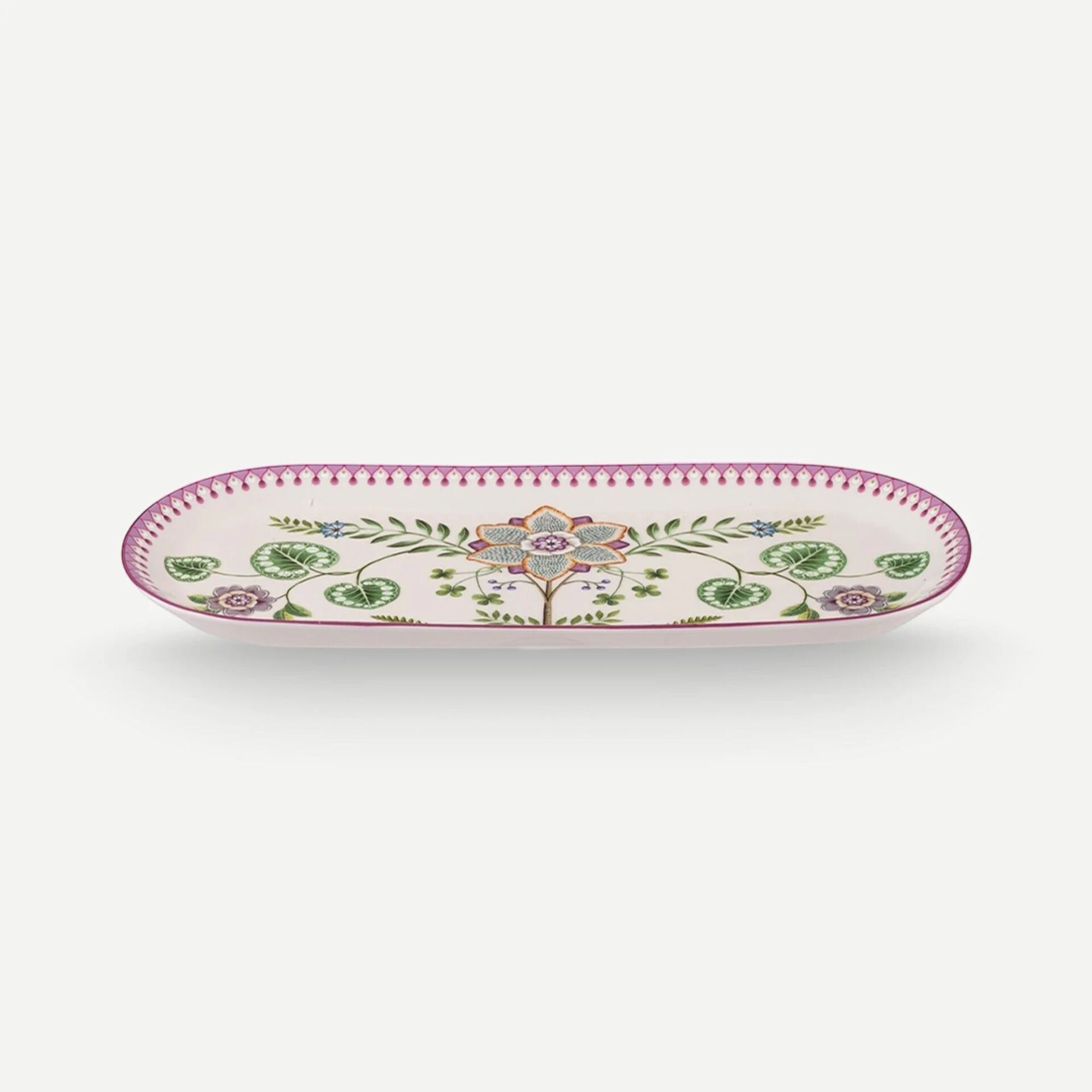 Lily & Lotus Oval Servis Tabağı