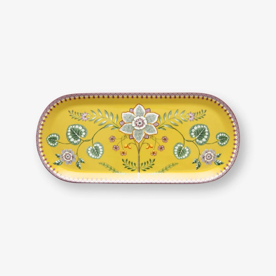 Lily & Lotus Oval Servis Tabağı