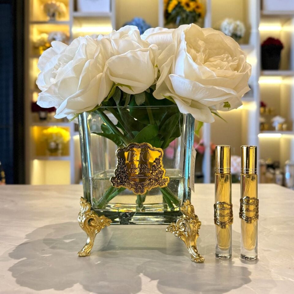 Pirinç Ayaklı Gold Şakayık Luxury Home Perfume Pirinç Ayaklı Gold Şakayık Luxury Home Perfume