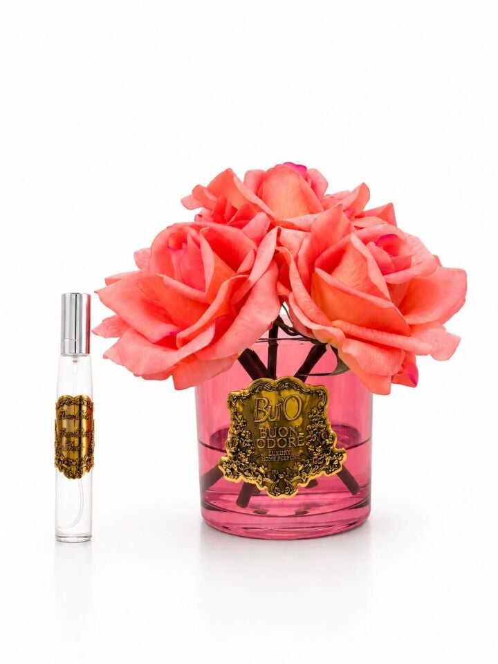 Pembe Cam Gold 5 Gül