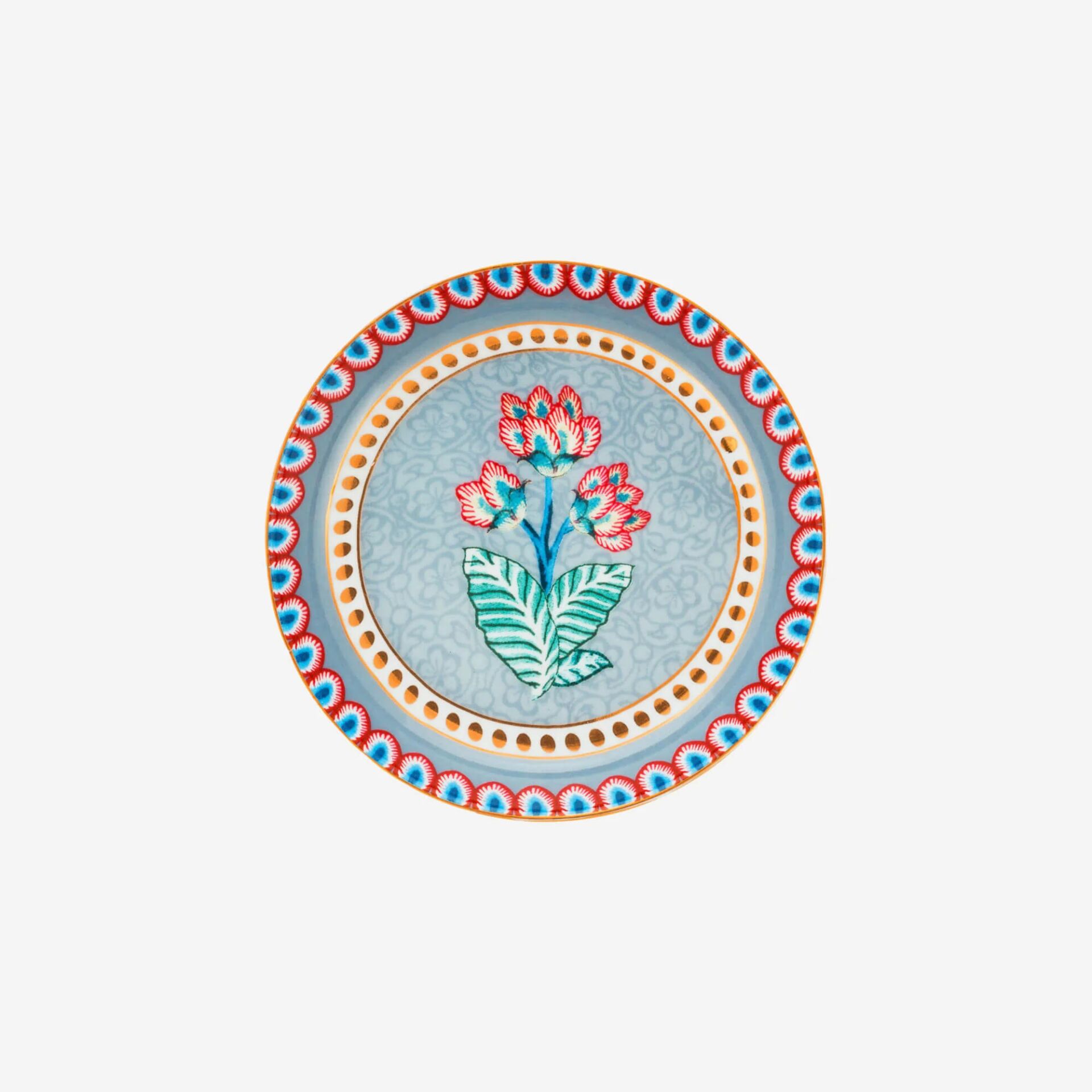 Flower Festival Çay Tabağı Mavi - 9cm