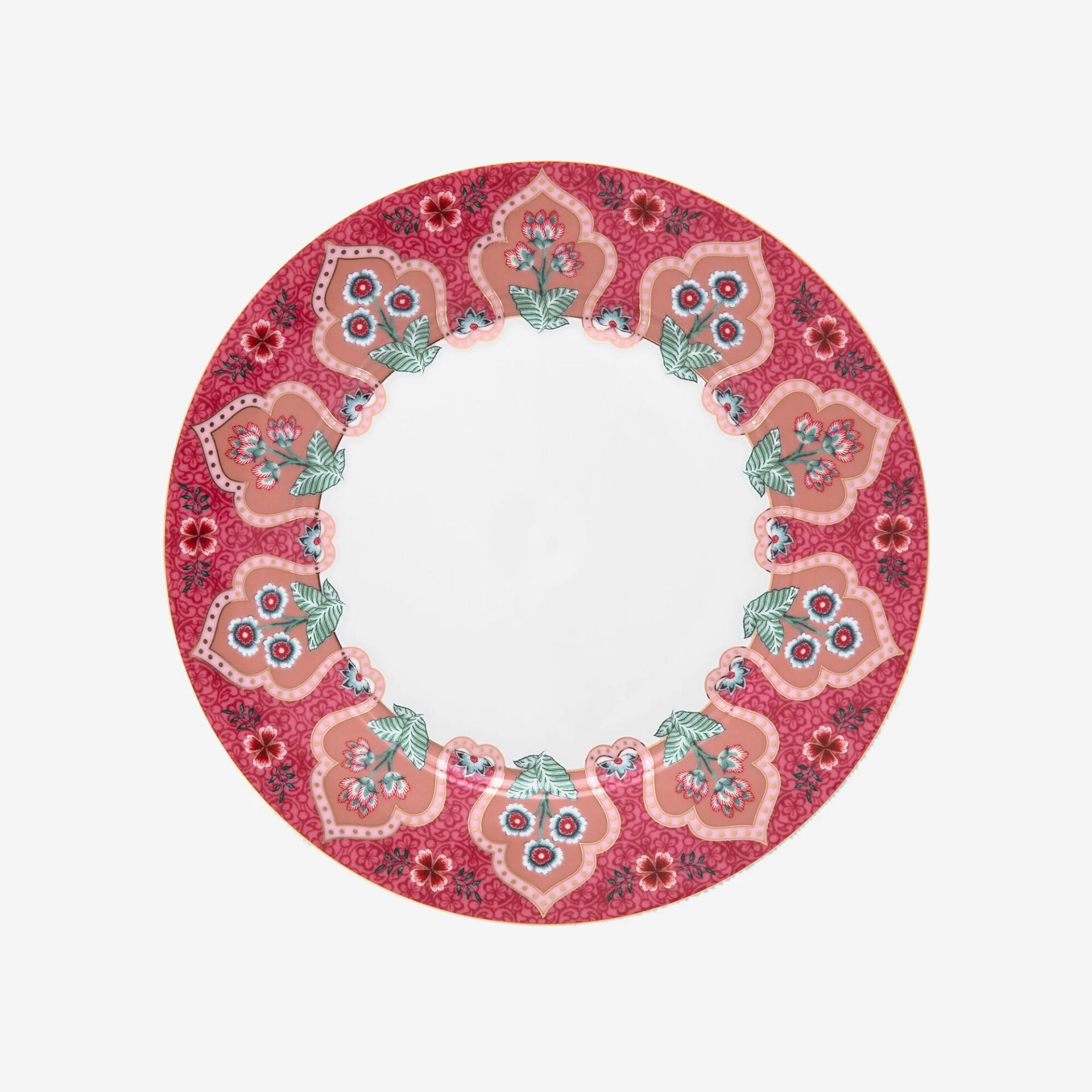 Flower Festival Kahvaltı Tabağı Kırmızı - 21cm