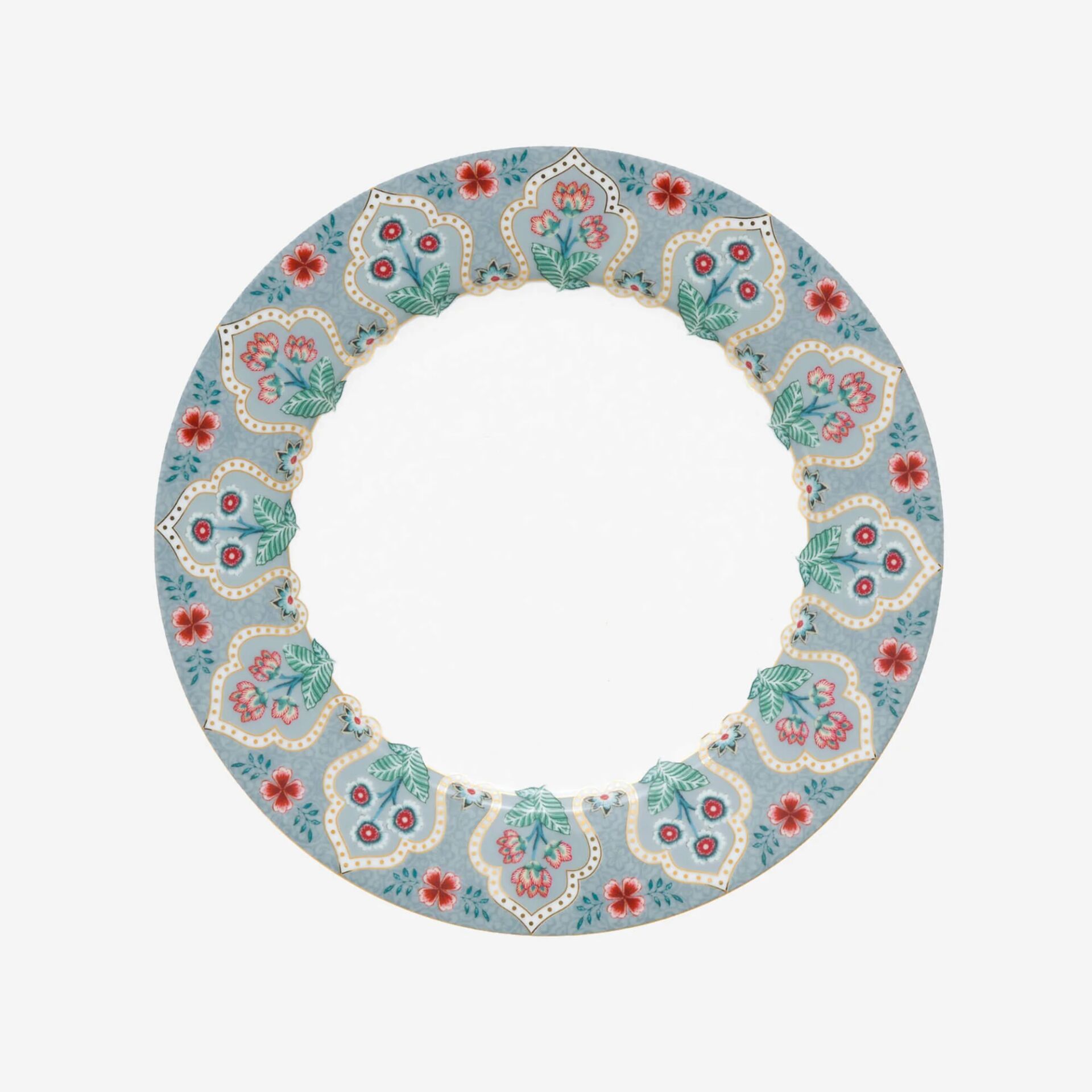 Flower Festival Kahvaltı Tabağı Mavi - 21cm