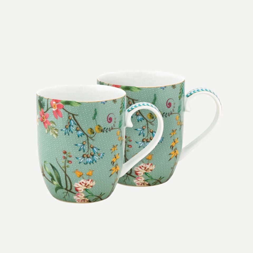 Jolie İkili Küçük Mug Seti Mavi - 145ml