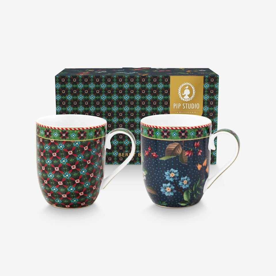 Berry Blues İkili Mavi Mug Seti