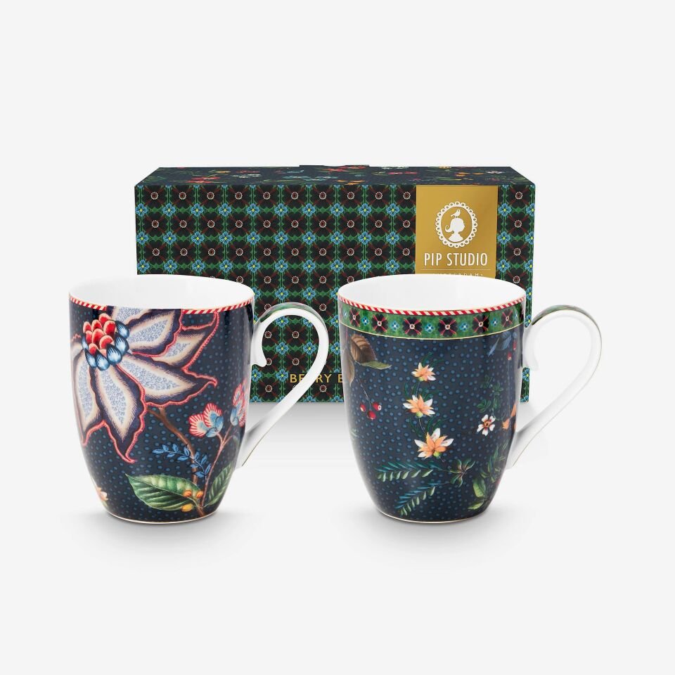 Berry Blues İkili Mavi Mug Seti