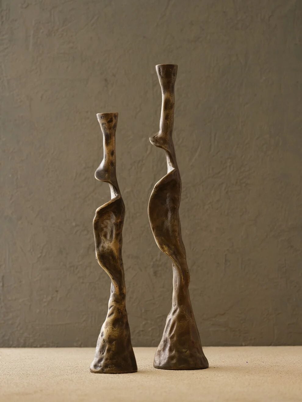 Helezon Şamdan 43x7cm - Eskitme