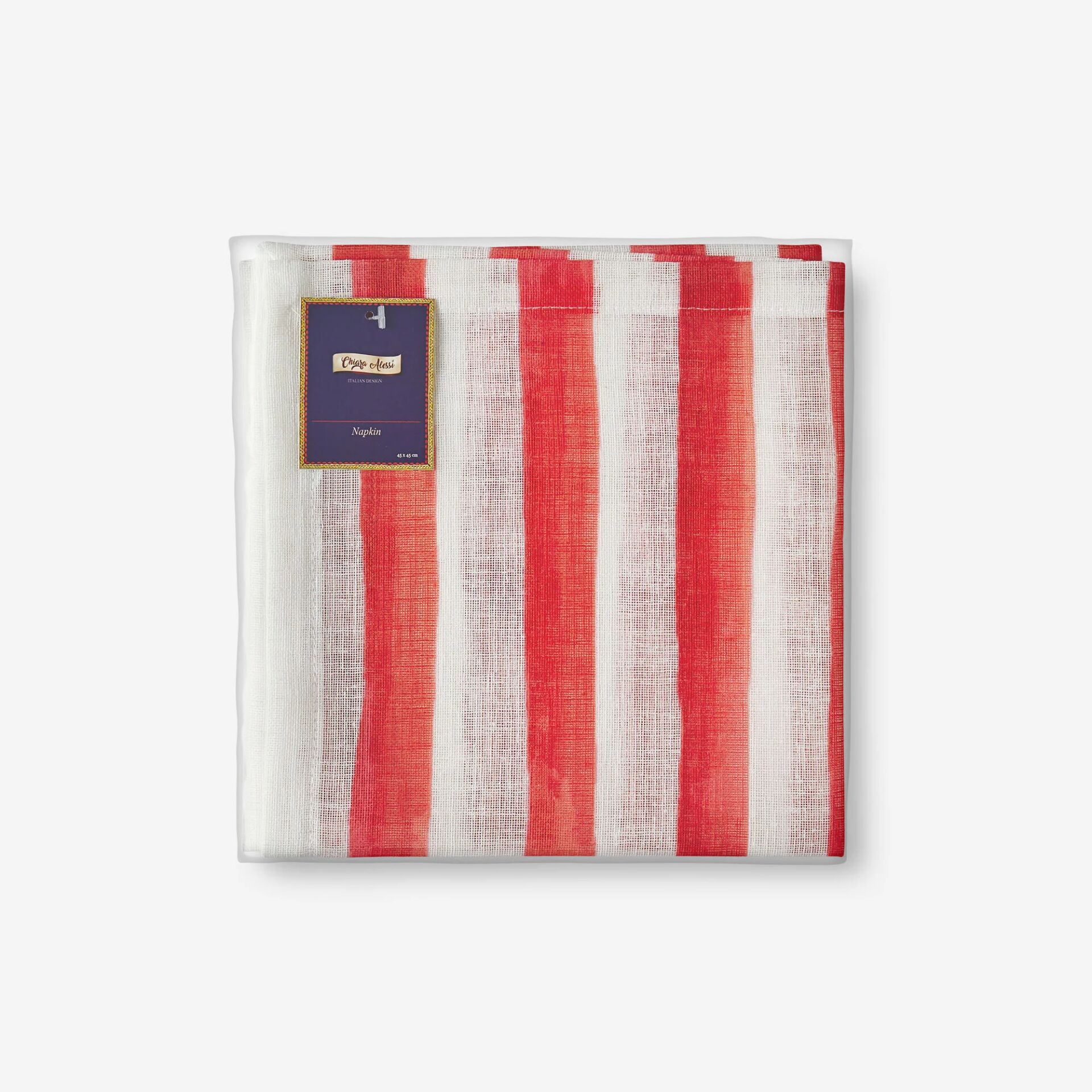 Chiara Alessi Polyester Peçete 45X45 Cm Kırmızı