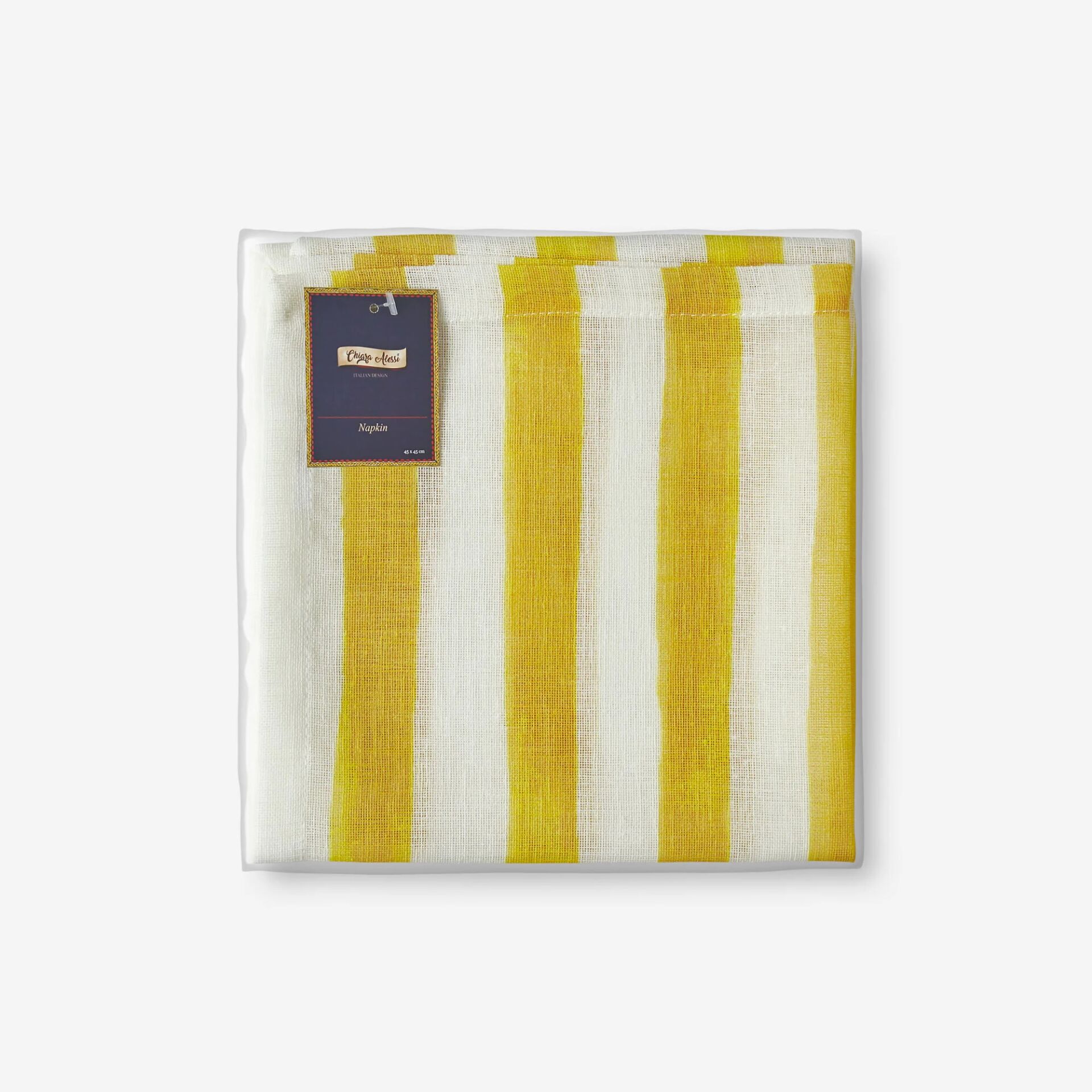 Chiara Alessi Polyester Peçete 45X45 Cm Sarı