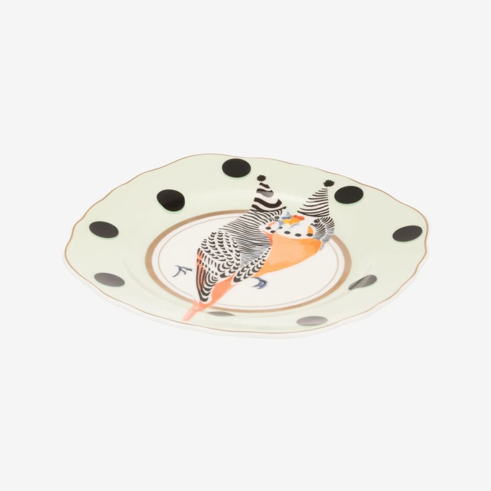 ANIMALS TABAK 16 cm 16cm - Papağanlı