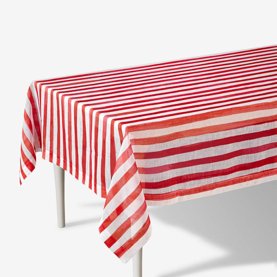 Chiara Alessi Polyester Masa Örtüsü 160X240 Cm Kırmızı