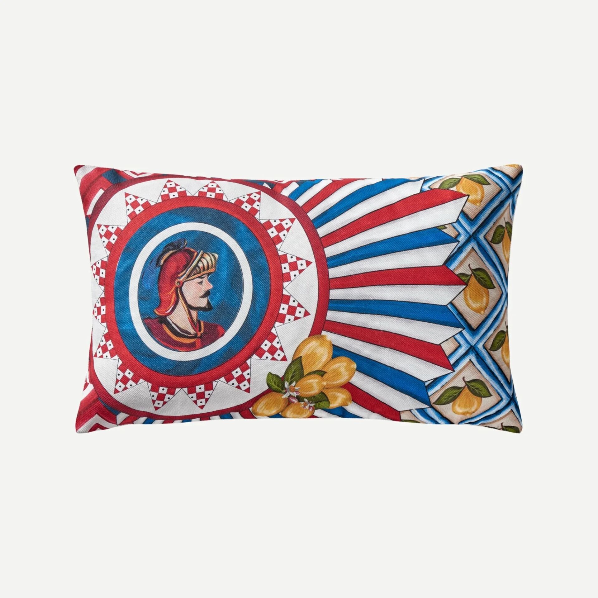 POSITANO YÜZ DESENLİ YASTIK Erkek / Kadın - 43x43cm