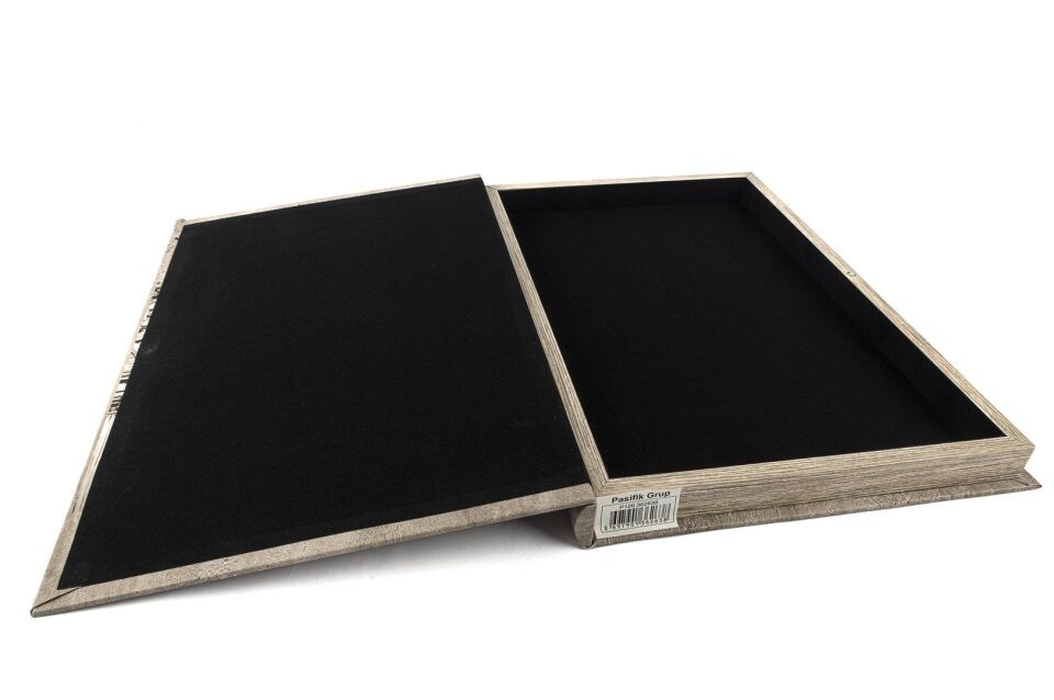 Gates Kitap Kutu Bej - 35x24x3cm