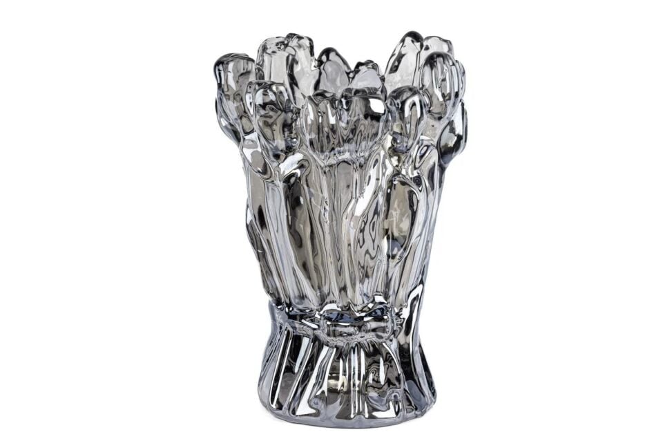 Posy Lüster Cam Vazo Smoke - 21x31cm