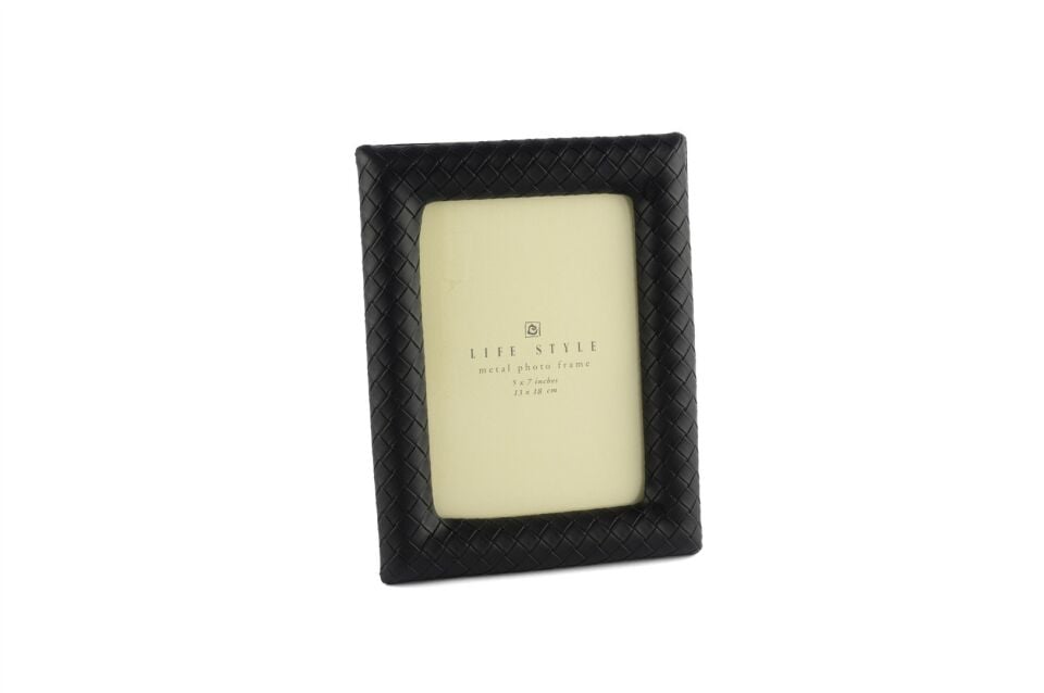 Siyah Deri Çerçeve Siyah - 13x18cm