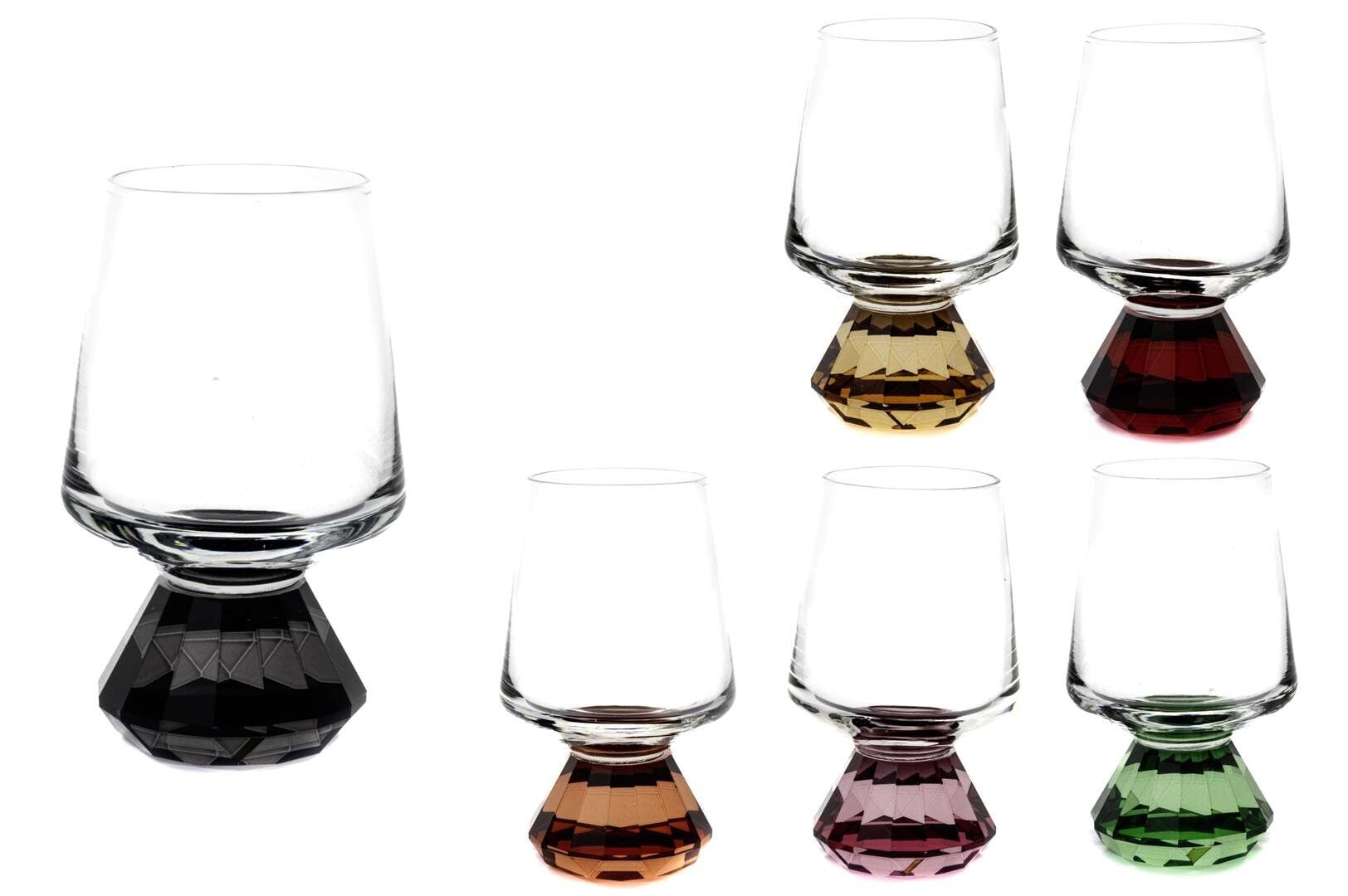 Bonny Renkli Ayaklı 6'lı Kahve Yanı Bardağı 130ml