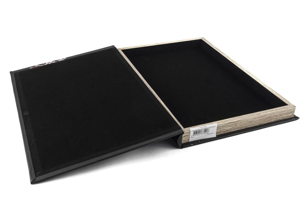 Siyah East Meets West Kitap Kutu Siyah - 35x24x3cm