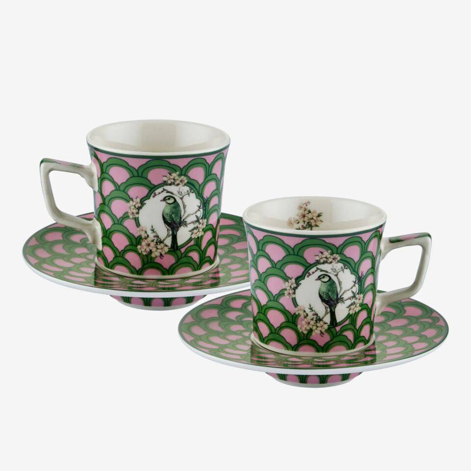 Primavera Kahve Fincan Seti 120 Ml Yeşil