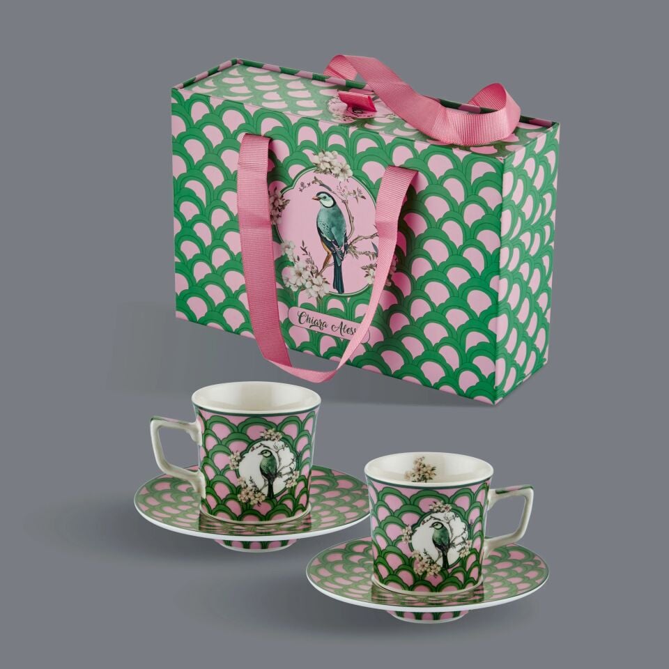 Primavera Kahve Fincan Seti 120 Ml Yeşil