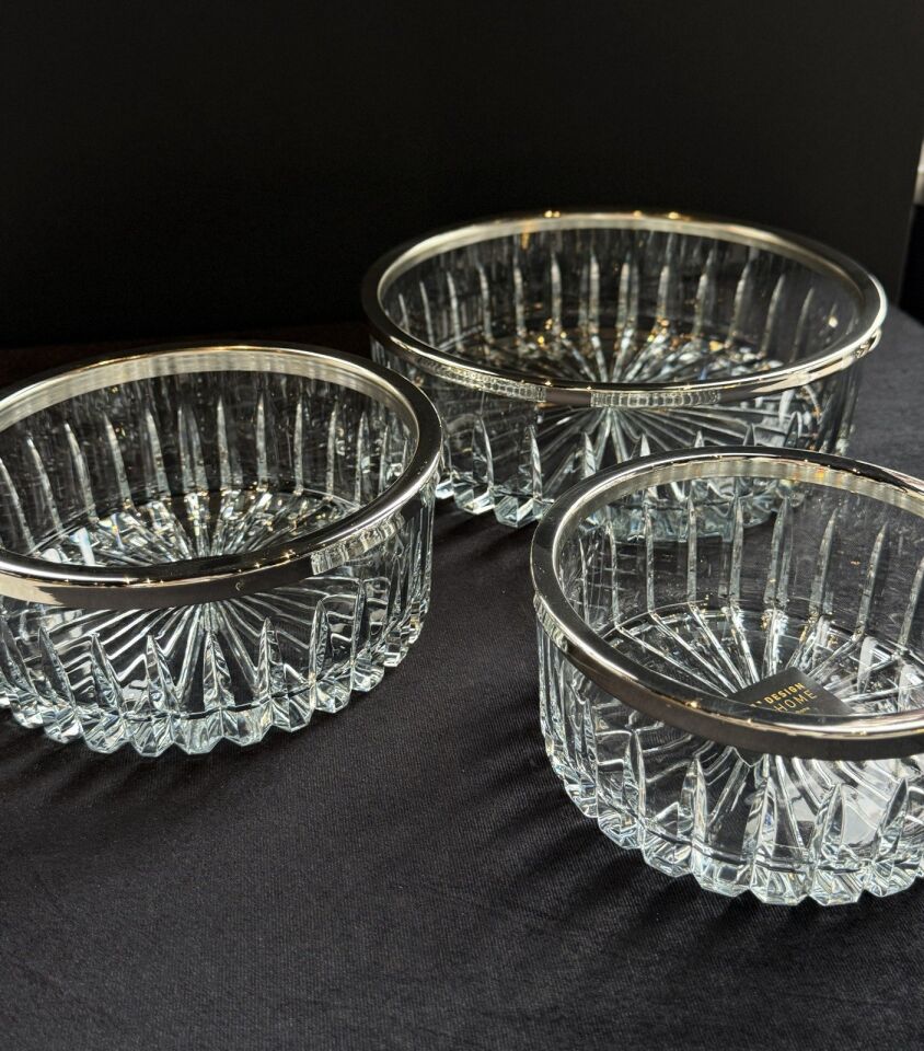 SELECT YAYVAN CAM KESME KASE Gümüş - 25x8cm