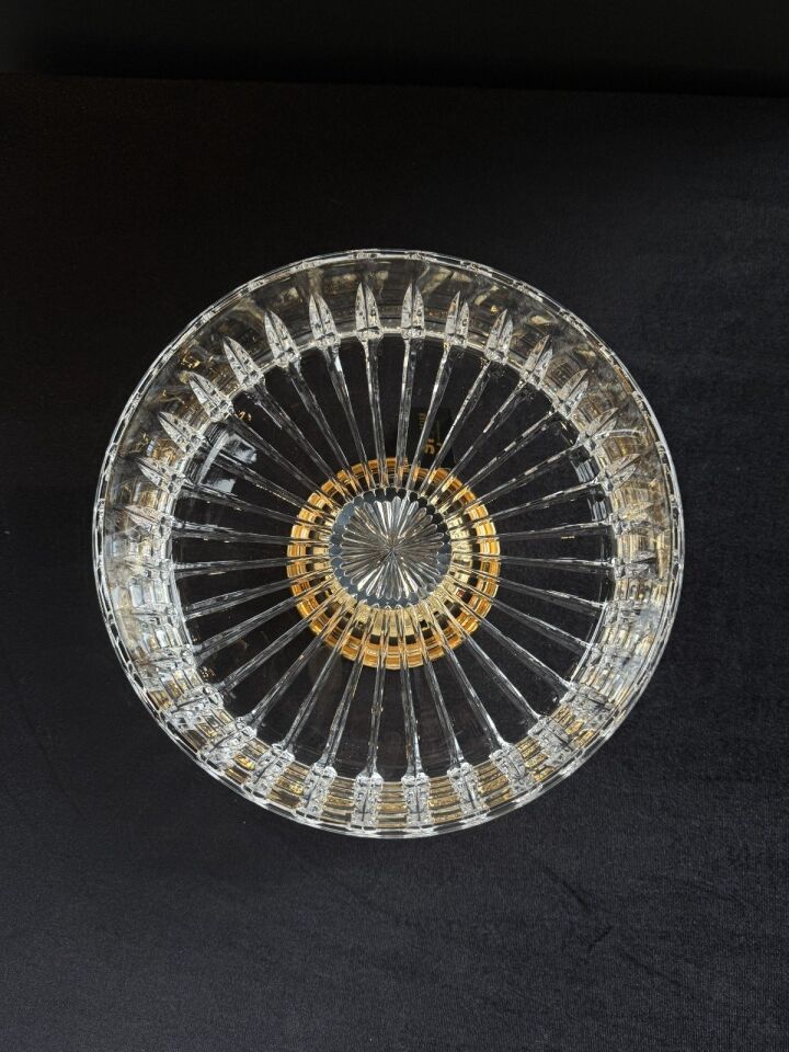 SELECT AYAKLI SALATA KASESİ Gold - 25cm