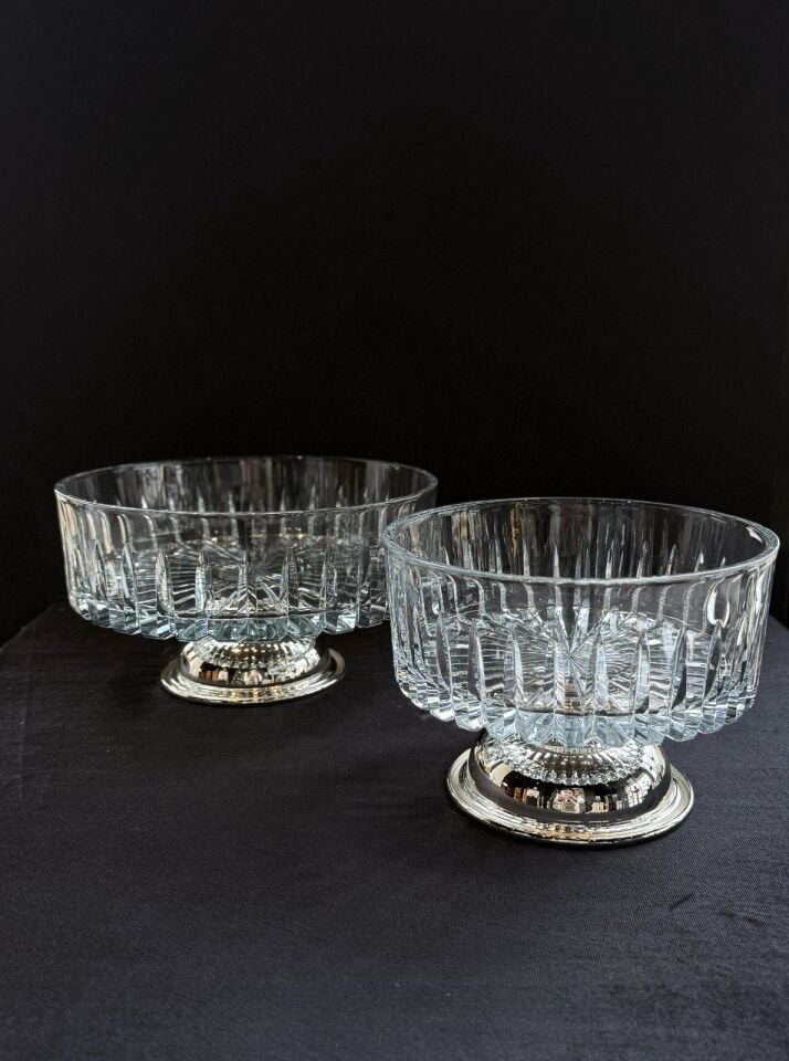 SELECT AYAKLI SALATA KASESİ Gümüş - 19cm