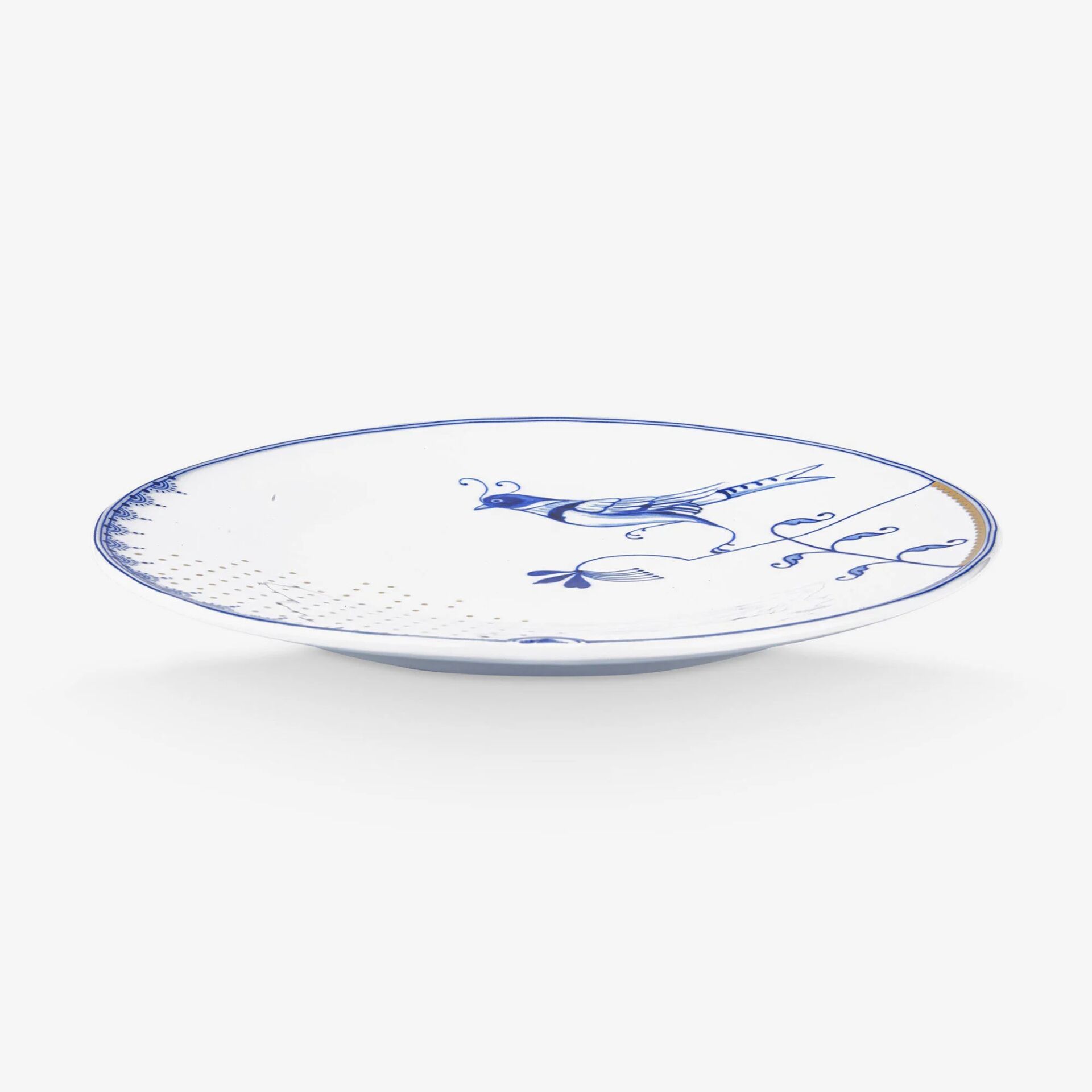 Blue Bird Beyaz Porselen Yemek Tabağı 25,5 Cm