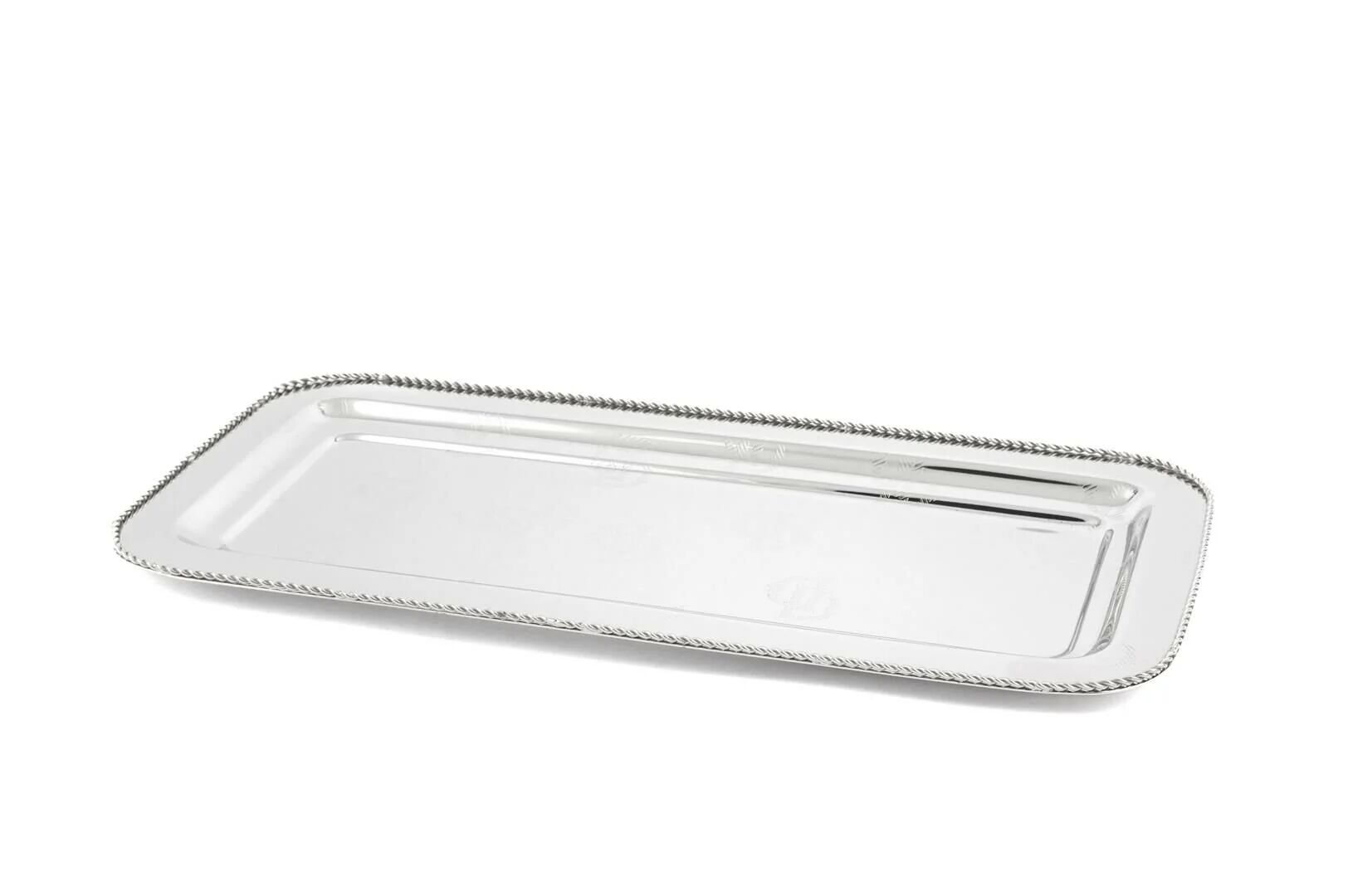 Darly Gümüş Metal Dik Tepsi 38x18cm