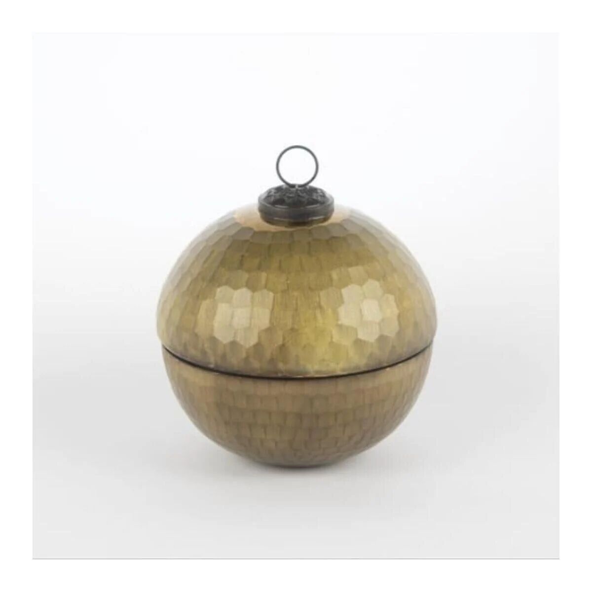 Green Gold Kapaklı Cam Mum Bergamot Gold - 12x13cm