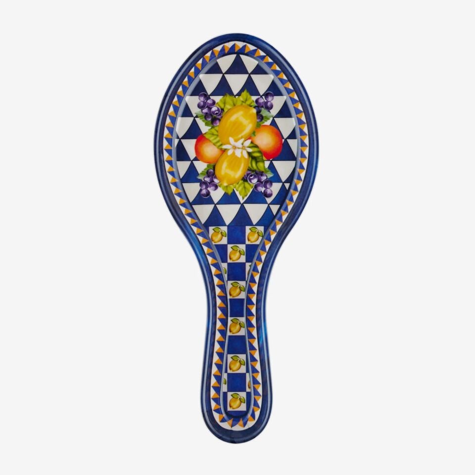 Portofino Kuş & Meyve Kaşık Altlığı Mavi