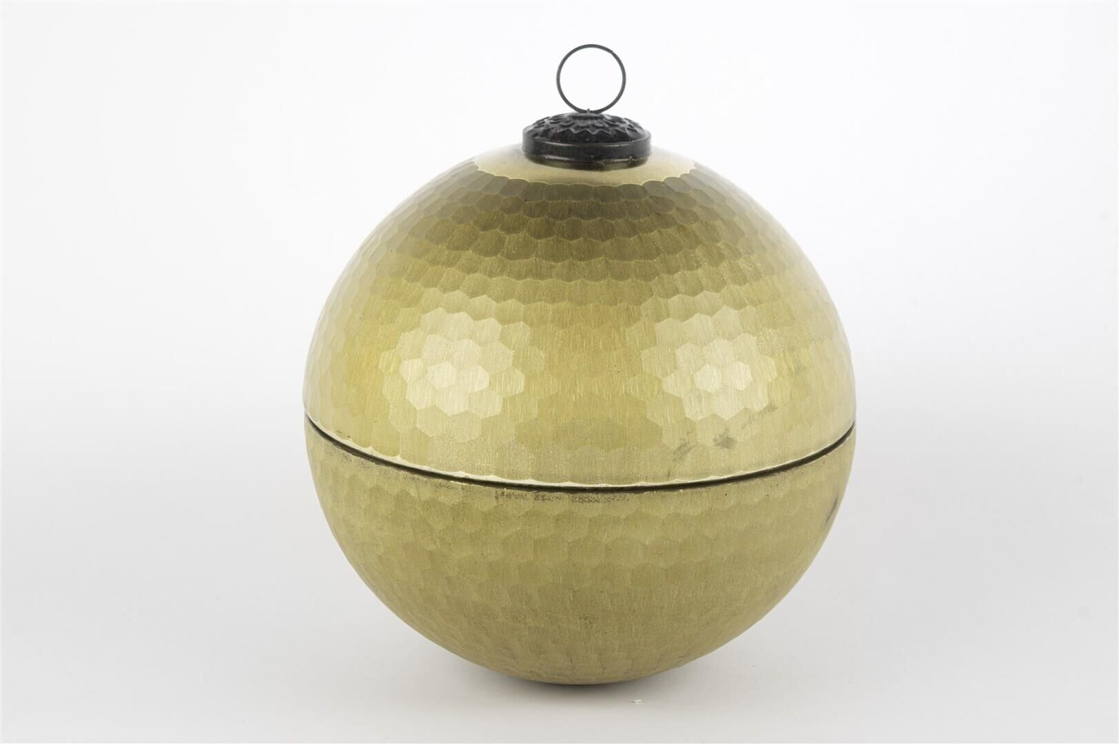 Green Gold Kapaklı Cam Mum Bergamot Gold - 18x19cm