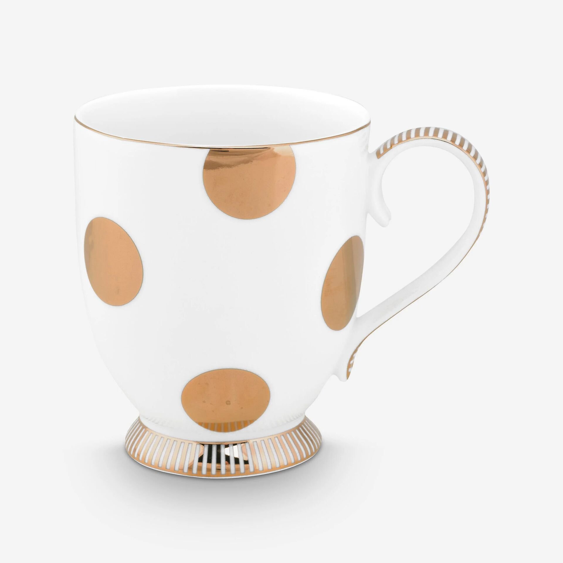 Dot Delight  Altın / Beyaz Mug