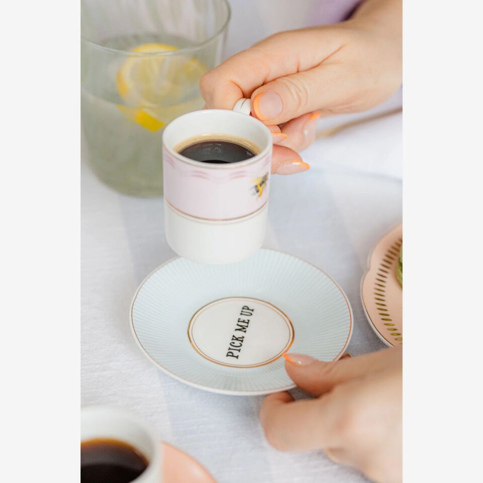 ANIMALS ARILI İKİLİ KAHVE FİNCANI SETİ