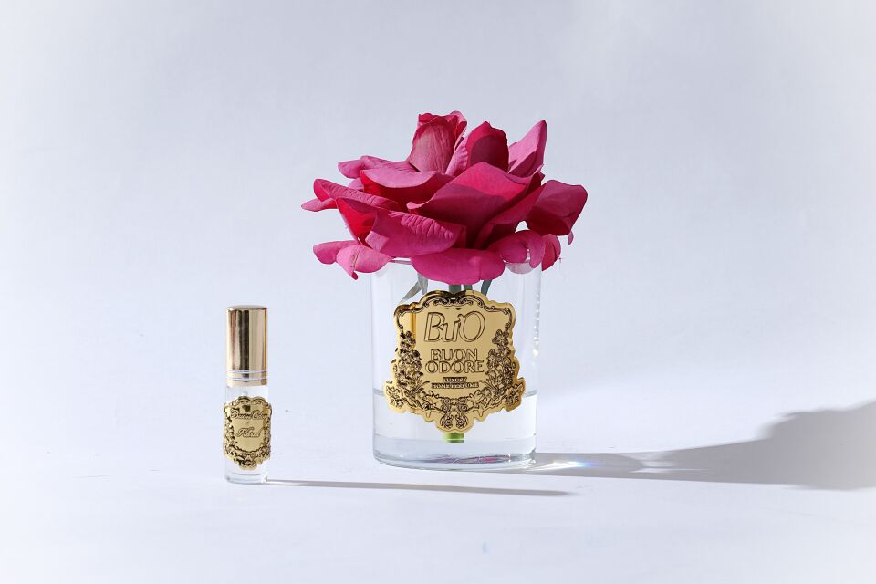 Cam Gold Tek Gül Luxury Home Perfume Bordo