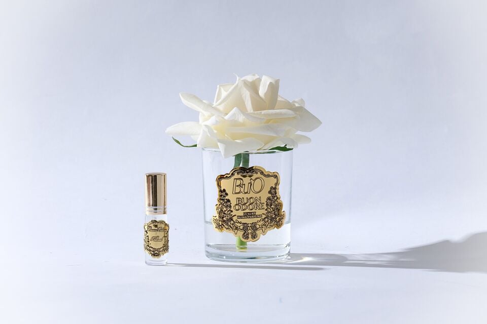 Cam Gold Tek Gül Luxury Home Perfume Krem