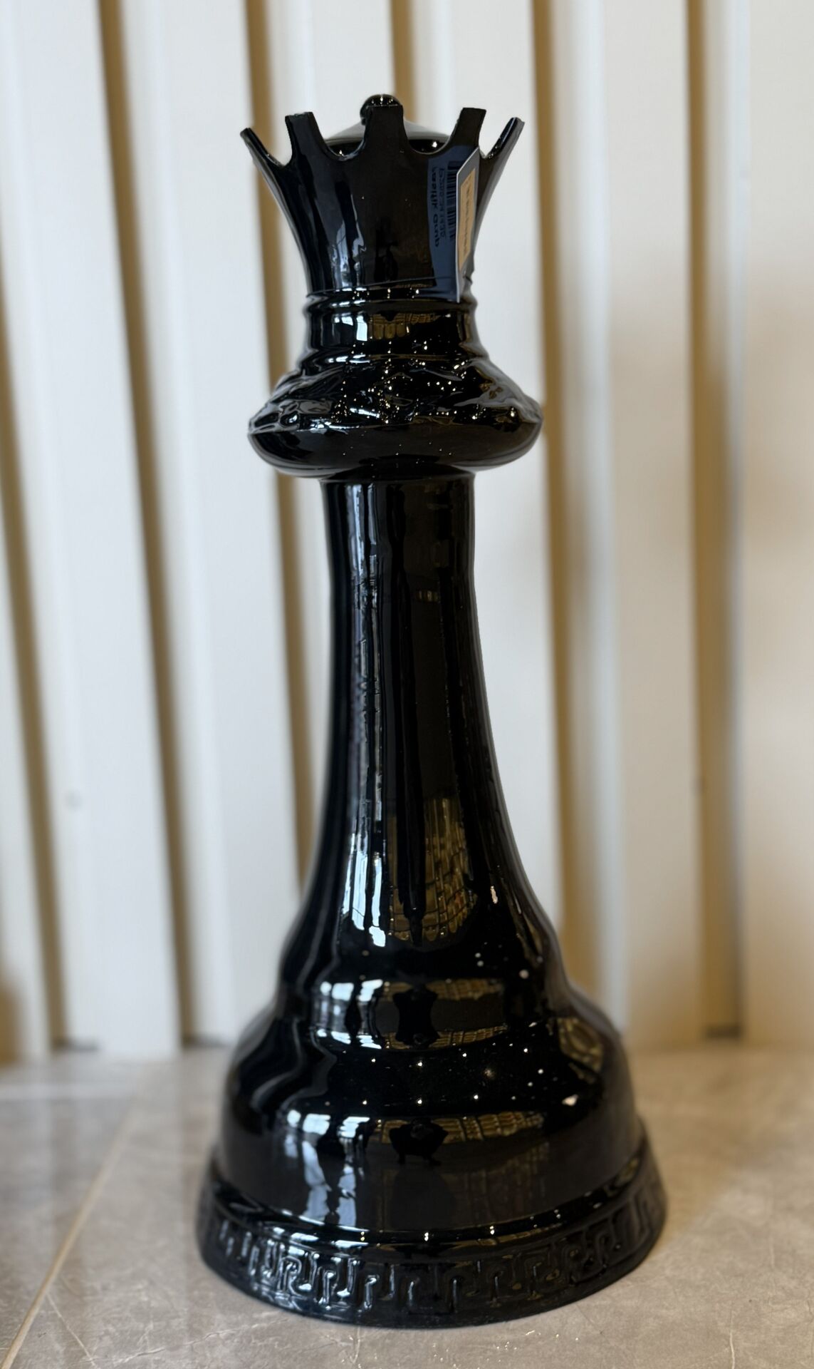 Vezir Siyah Dekor Satranç Taşı 24x55cm