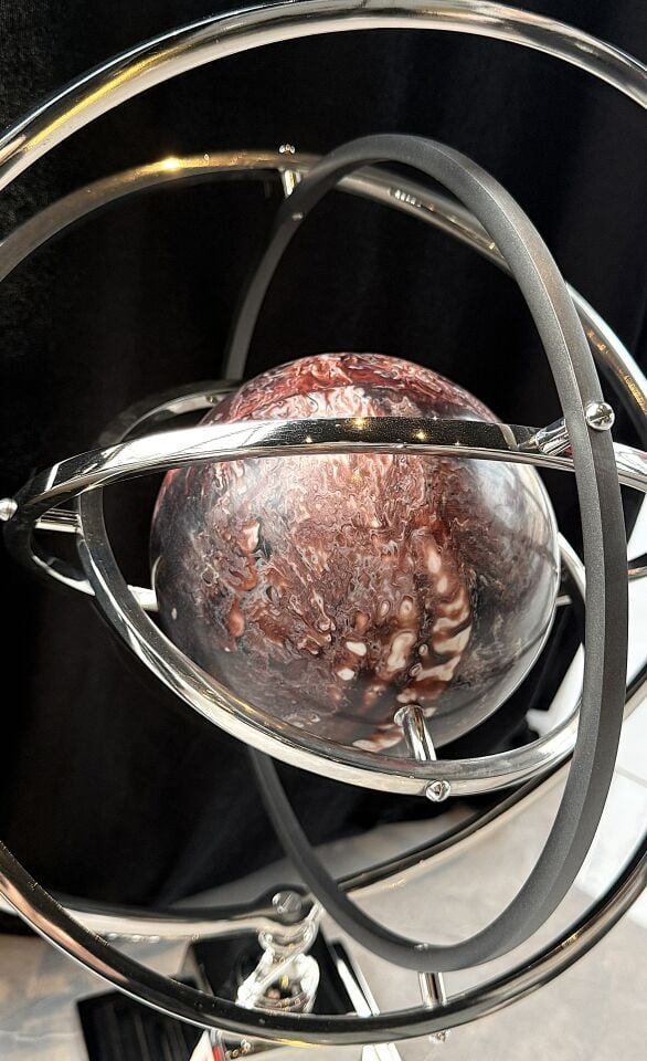 Gümüş Kahve Dekoratif Obje 36x34x56cm