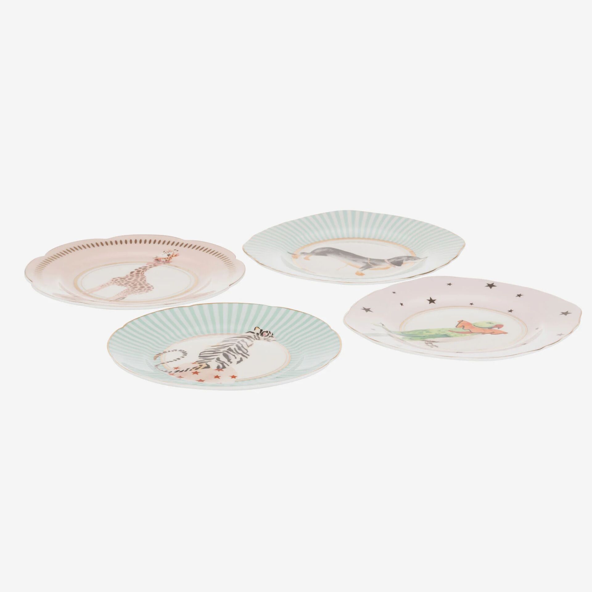 ANIMALS HAYVANLI DÖRTLÜ TABAK SETİ 16cm