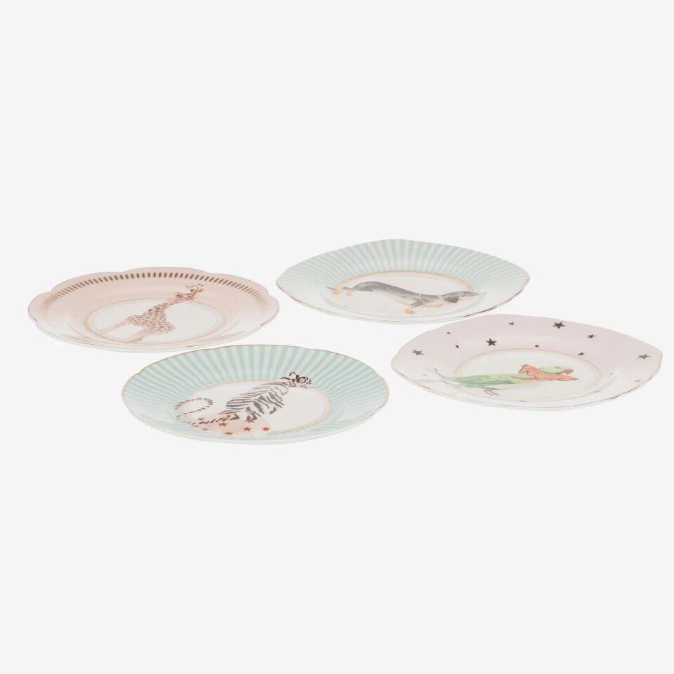 ANIMALS HAYVANLI DÖRTLÜ TABAK SETİ 16cm