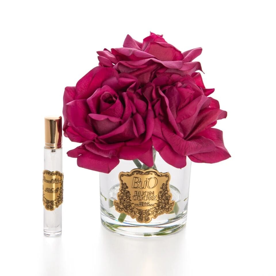 Cam Gold 5 Gül Luxury Home Perfume Bordo