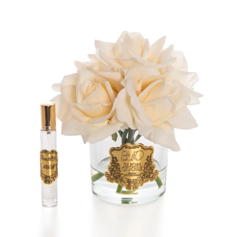 Cam Gold 5 Gül Luxury Home Perfume Krem